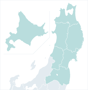 北海道・東北地方の地図